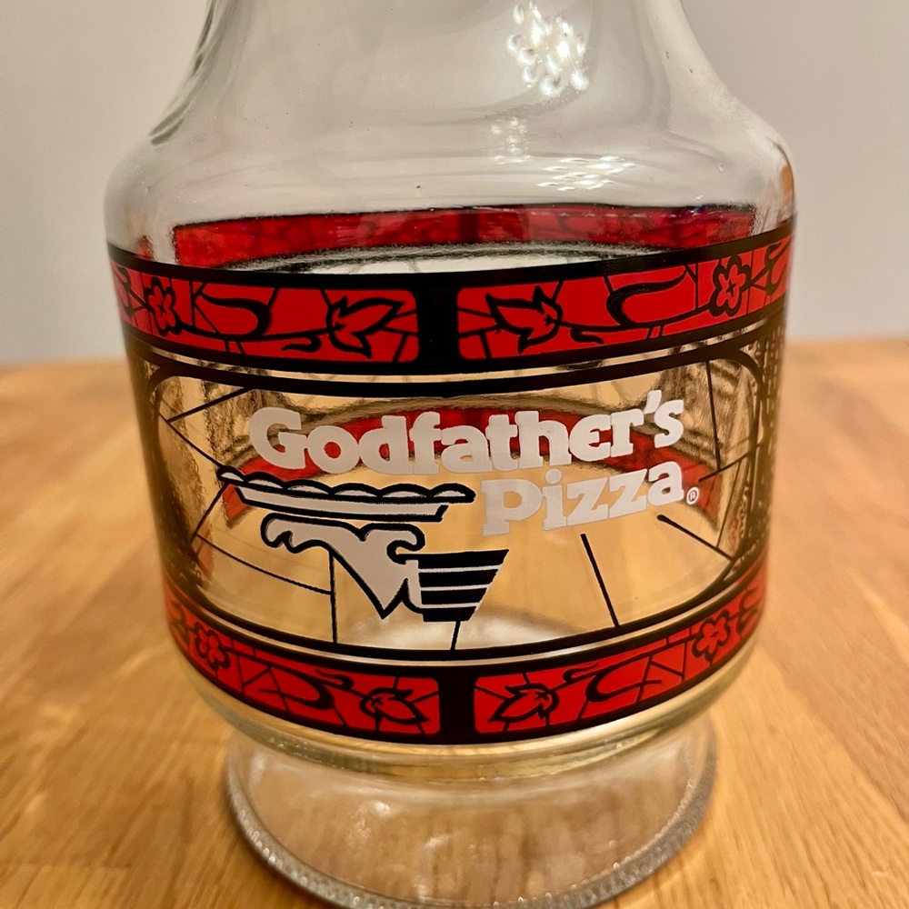 Vintage Godfather’s Pizza Coca-Cola Pitcher Excellent Condition